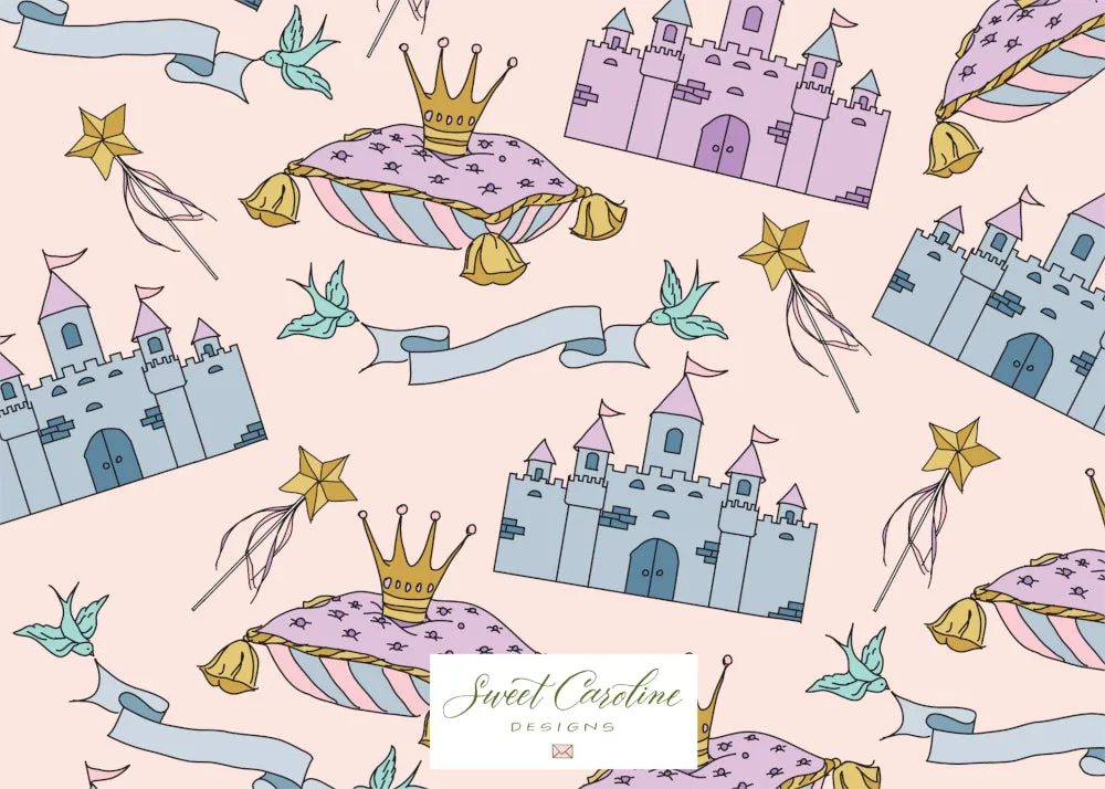Pretty Princess Fill in the Blank Stationery