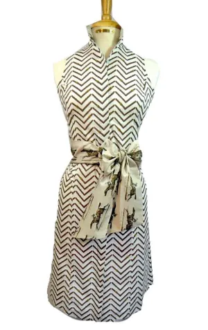 PRIX DE LUTECE DRESS ON CHEVRON REIN