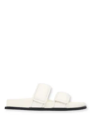 Quilted Leather Slide | Tofu