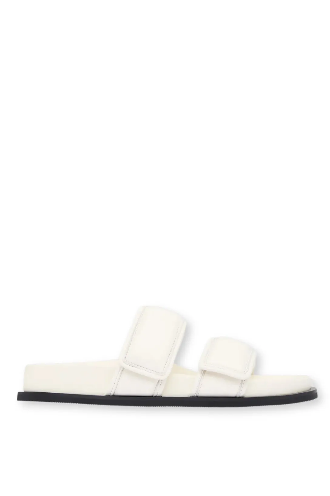 Quilted Leather Slide | Tofu