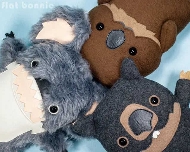 Quokka stuffed animal - Handmade plush Quokka