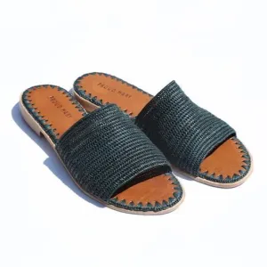 Raffia Slide (Forest) - Sample Sale!