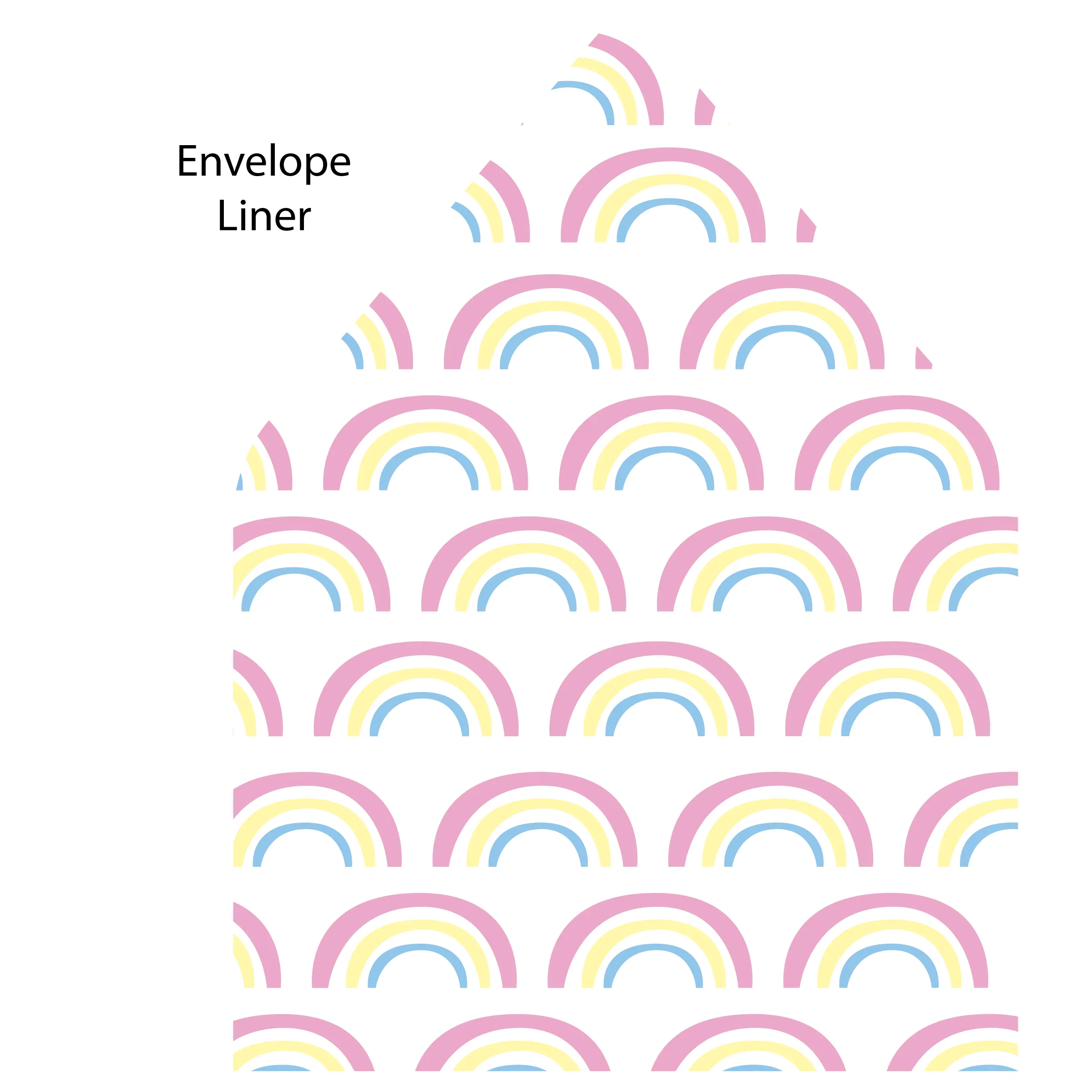 Rainbow Flat Note (with envelope liner)