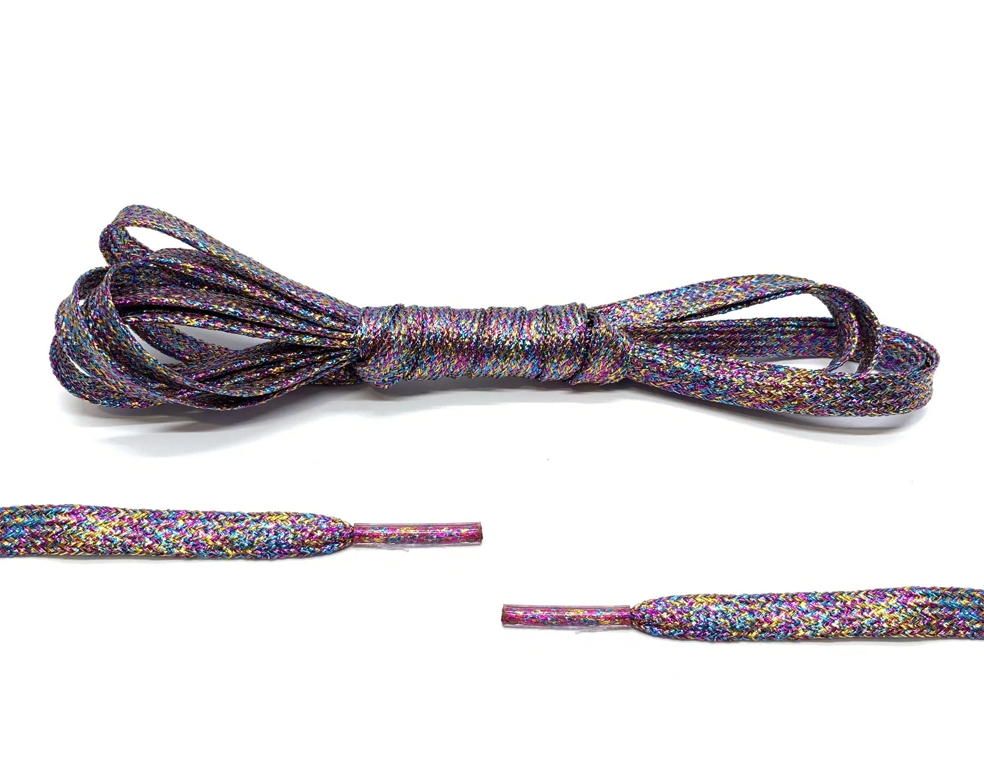 Rainbow Metallic Laces
