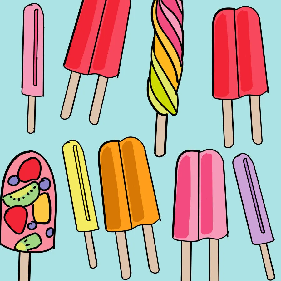 Rainbow Popsicle Tag