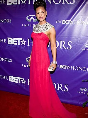 Red Alicia Keys Sequins Scoop Neck Dress Beaded Prom Red Carpet Formal Dress Naeem Khan Spring Summer