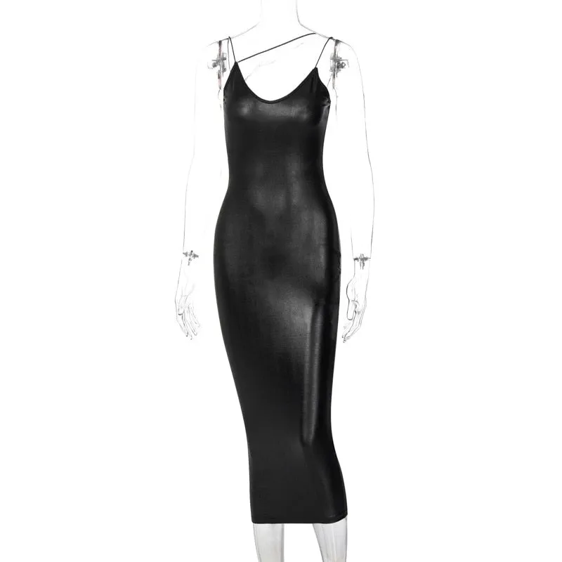 Retro Leather Dress