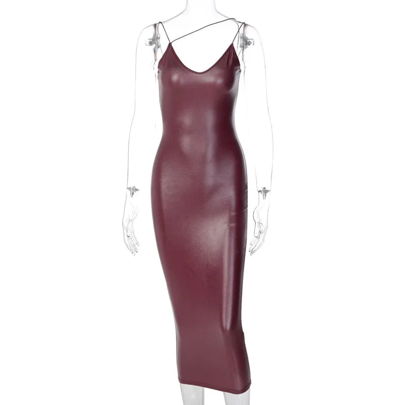 Retro Leather Dress