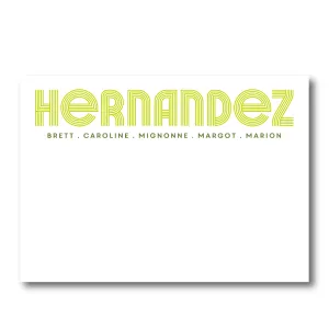 Retro Lime Stationery