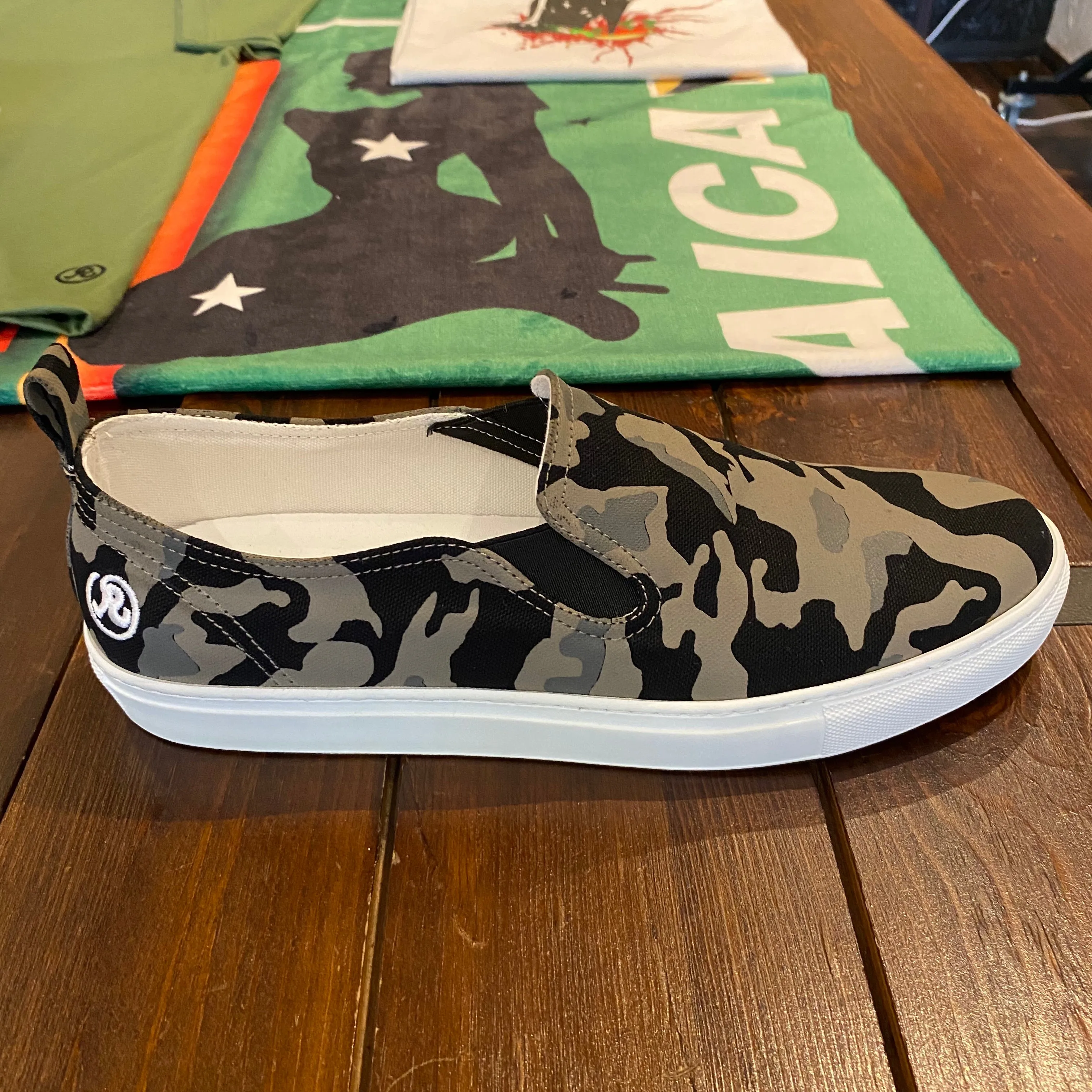 Richardson Slip-ons (Black with Black Print)