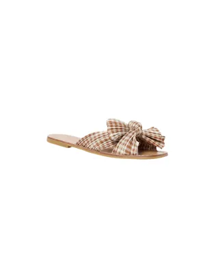 RIMA PLEATED KNOT FLAT SANDAL