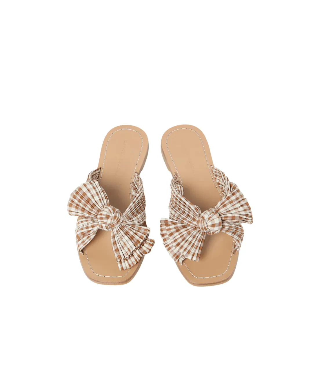 RIMA PLEATED KNOT FLAT SANDAL