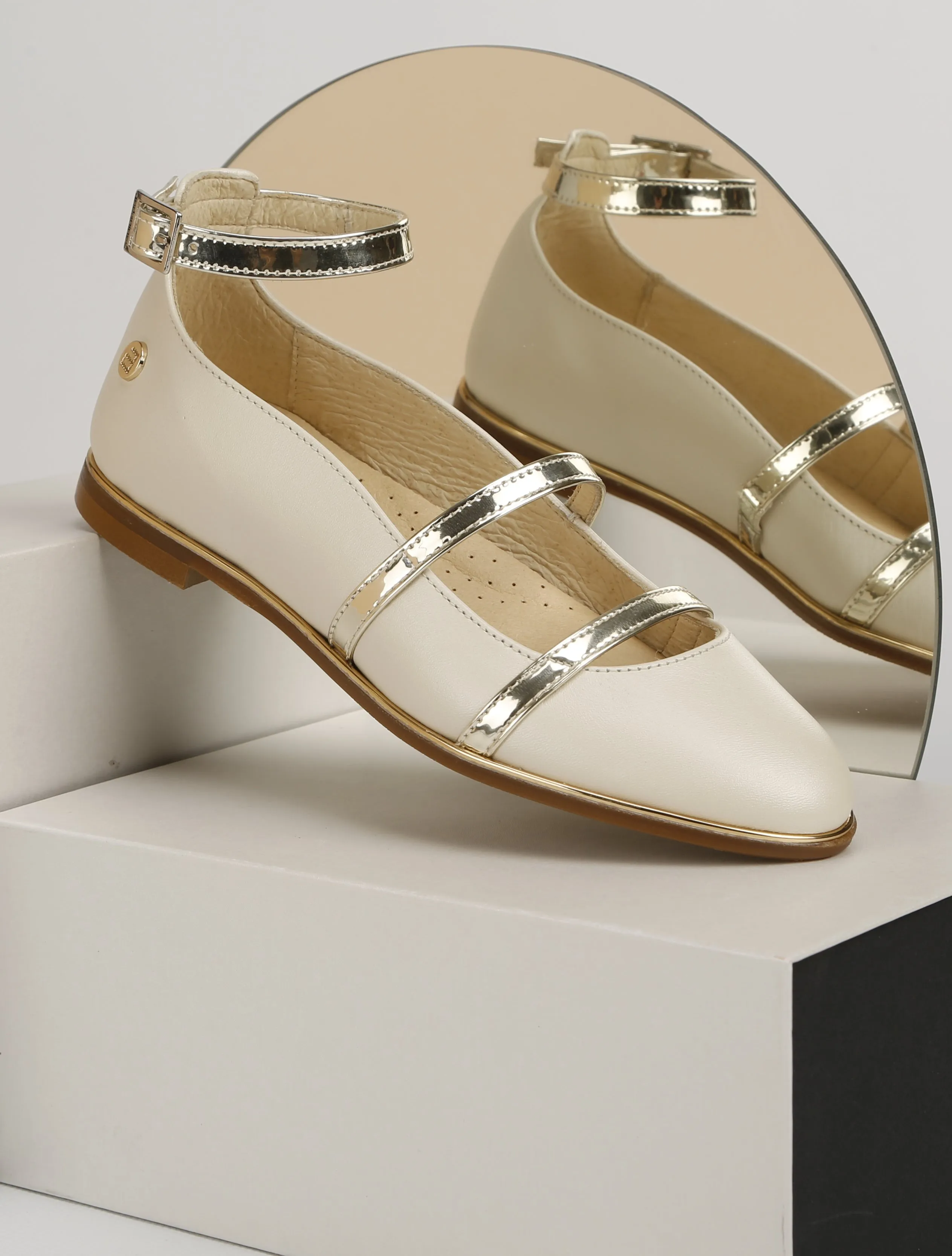 SALE Girls Flat Dress Shoes with Ankle Strap