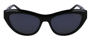 Salvatore Ferragamo SF 1103S 001 Cat-Eye Plastic Black Sunglasses with Grey Lens