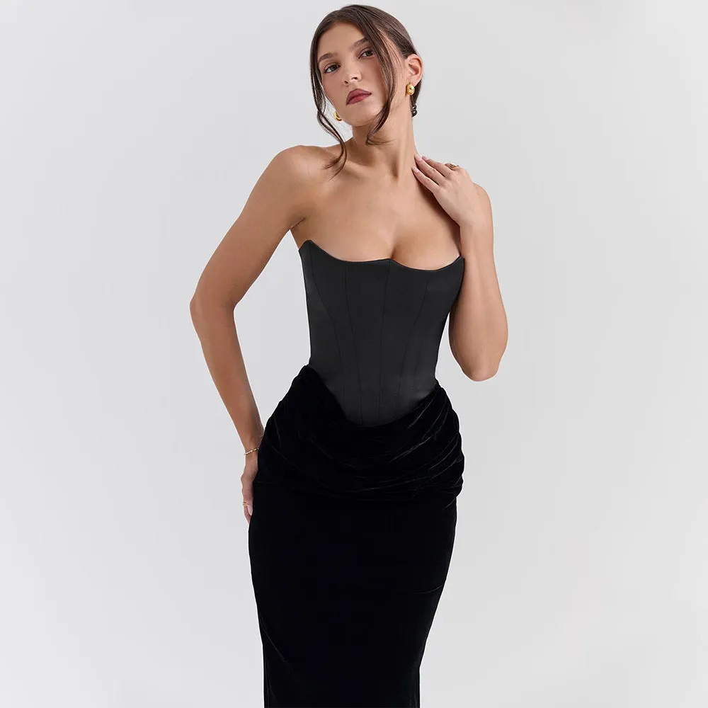 Sexy Elegant Boning Sleeveless Formal Dress
