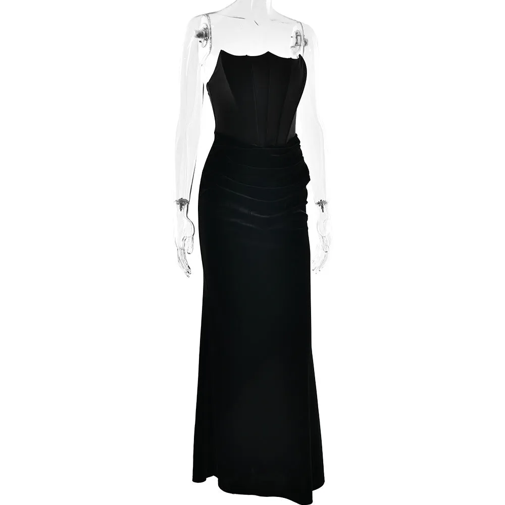 Sexy Elegant Boning Sleeveless Formal Dress