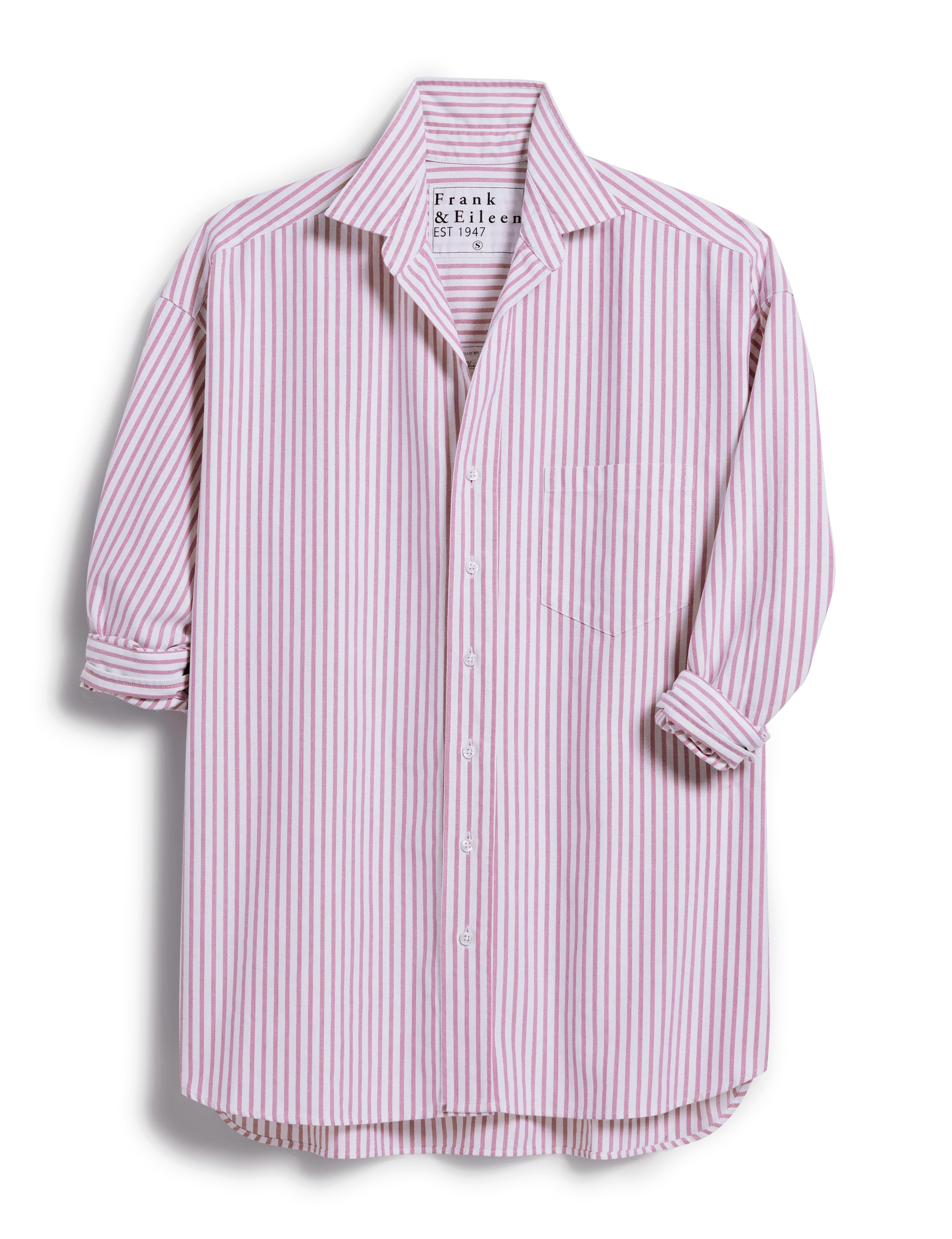 SHIRLEY Bright Pink and White Stripe, 1947 Italian Oxford
