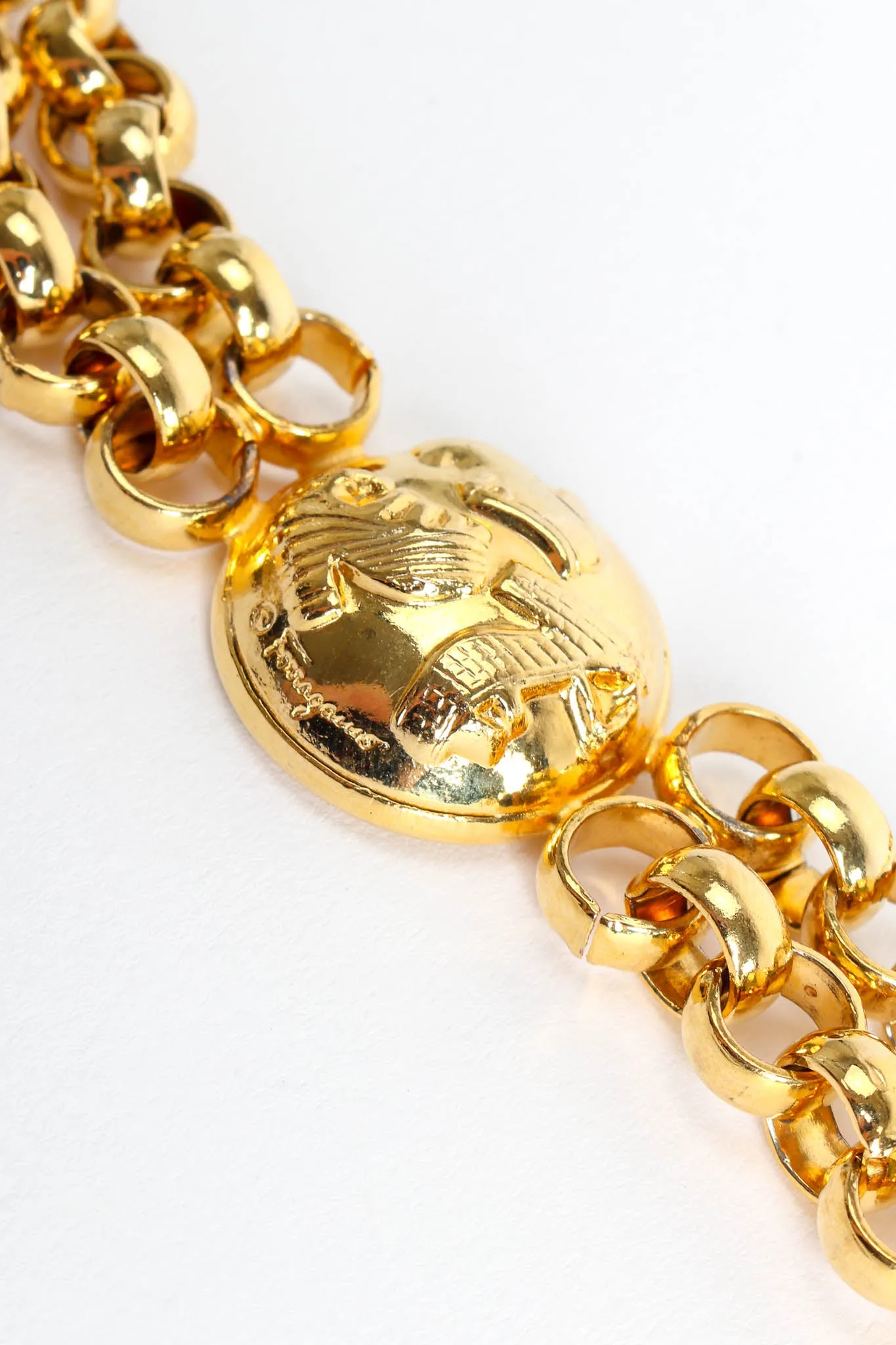 Shoe Dome Rolo Chain Link Belt