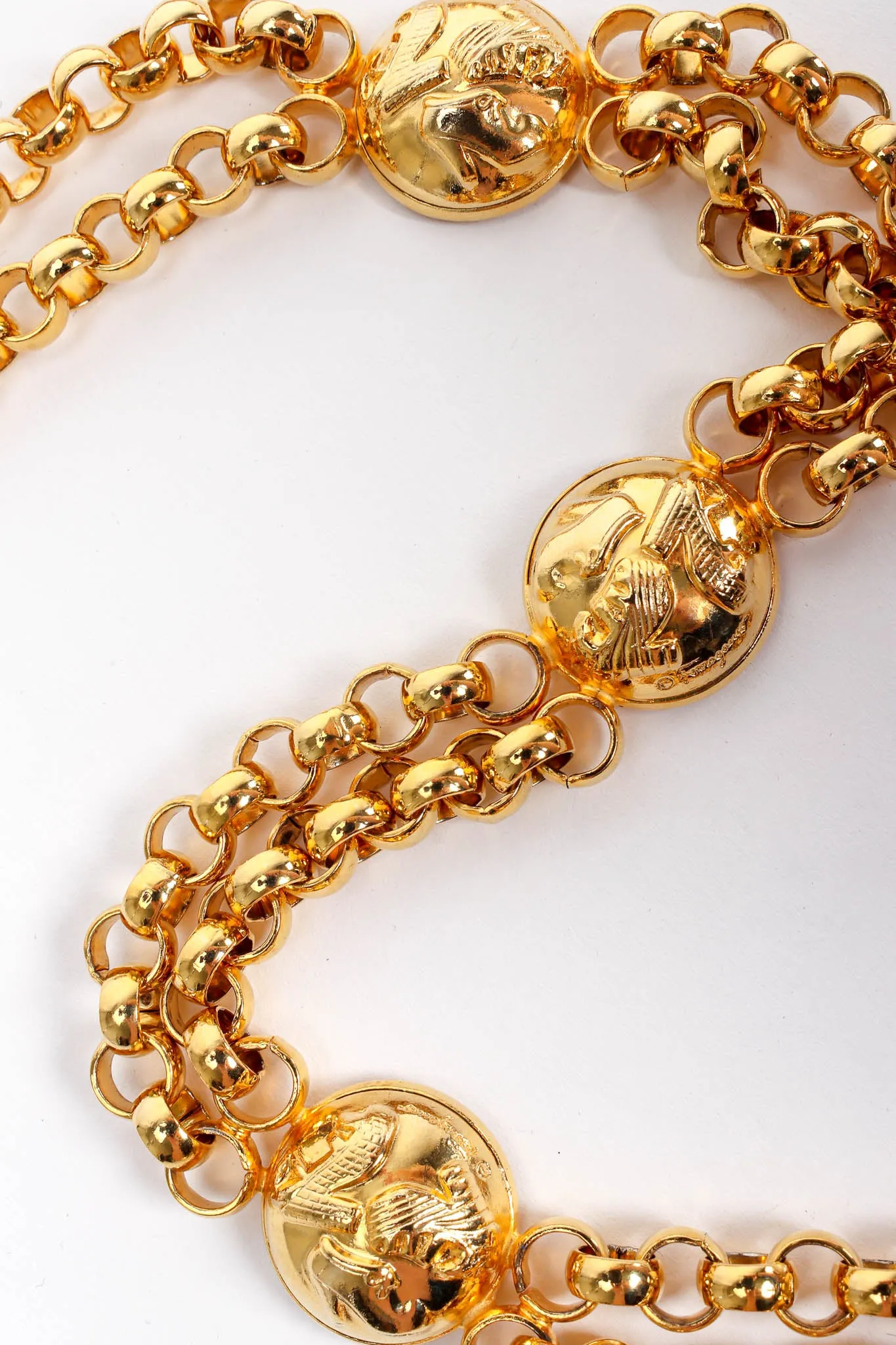 Shoe Dome Rolo Chain Link Belt