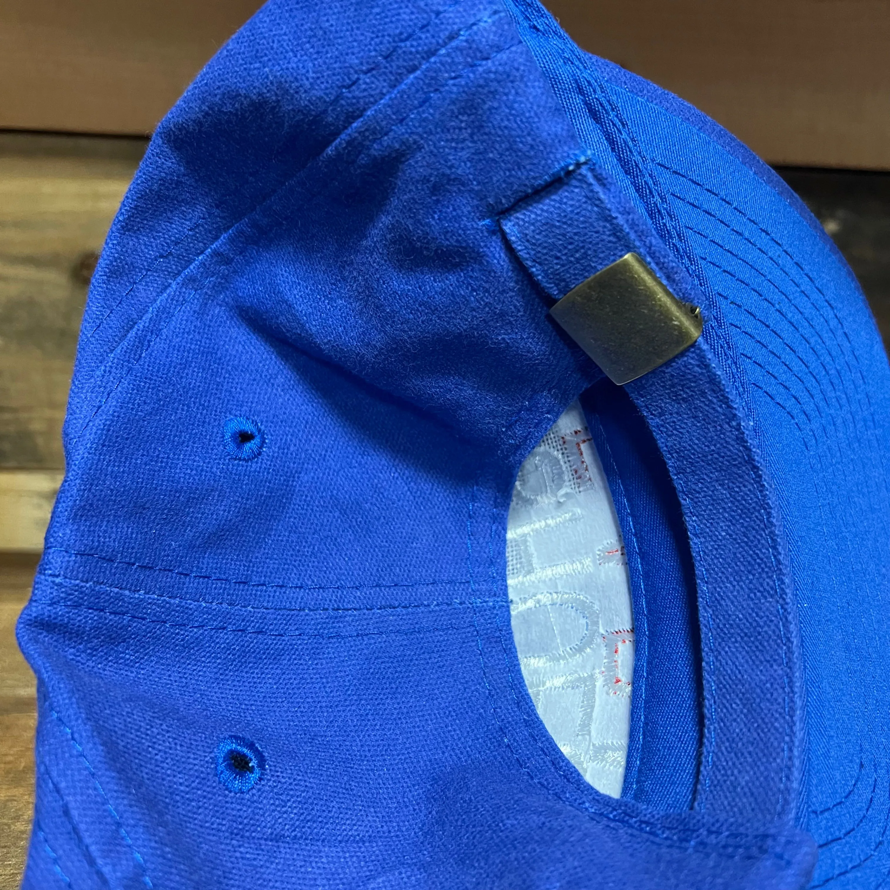 Shoes Fear Me Vintage Blue Strapback Hat Cap Custom Embroidery