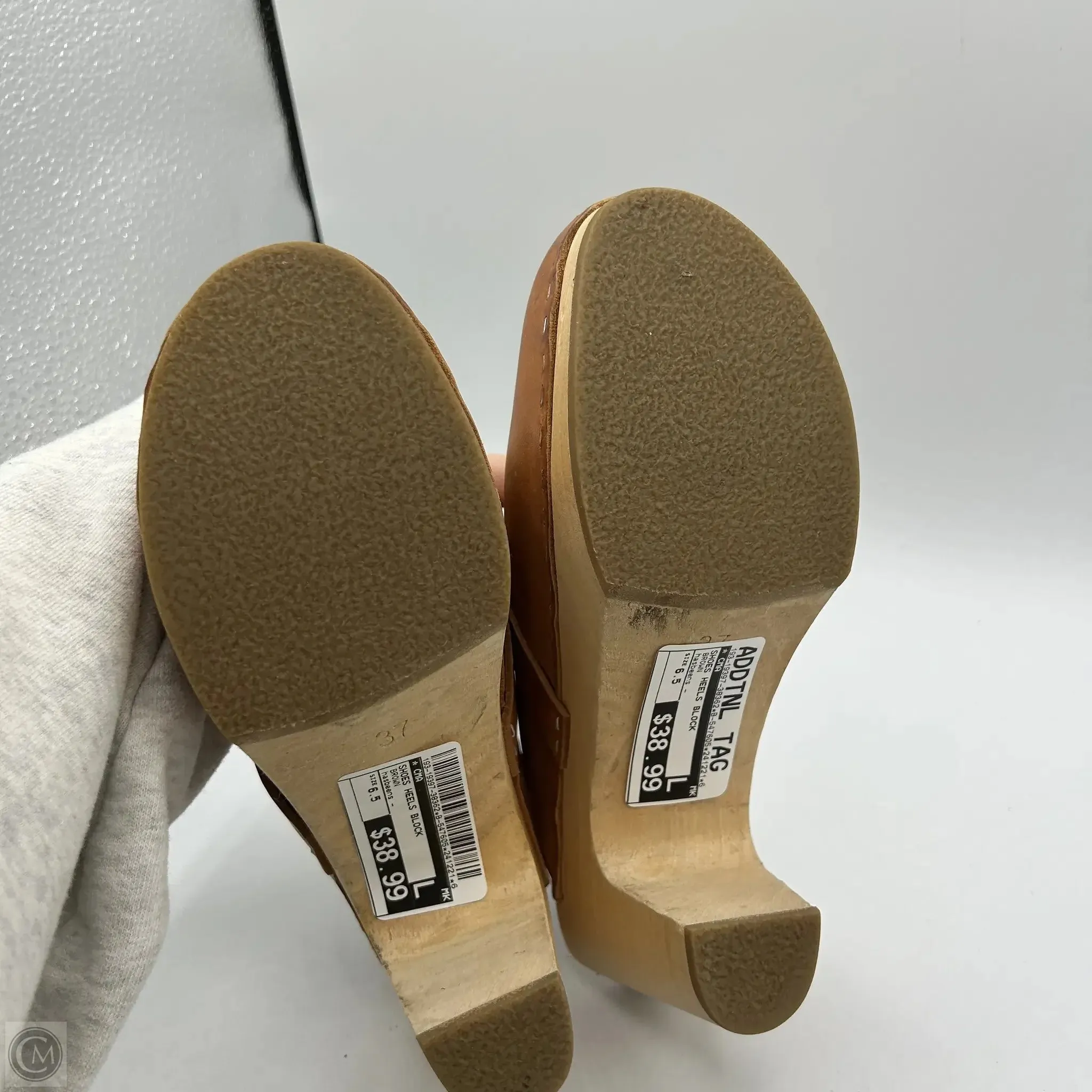 Shoes Heels Block By Cma In Brown, Size: 6.5