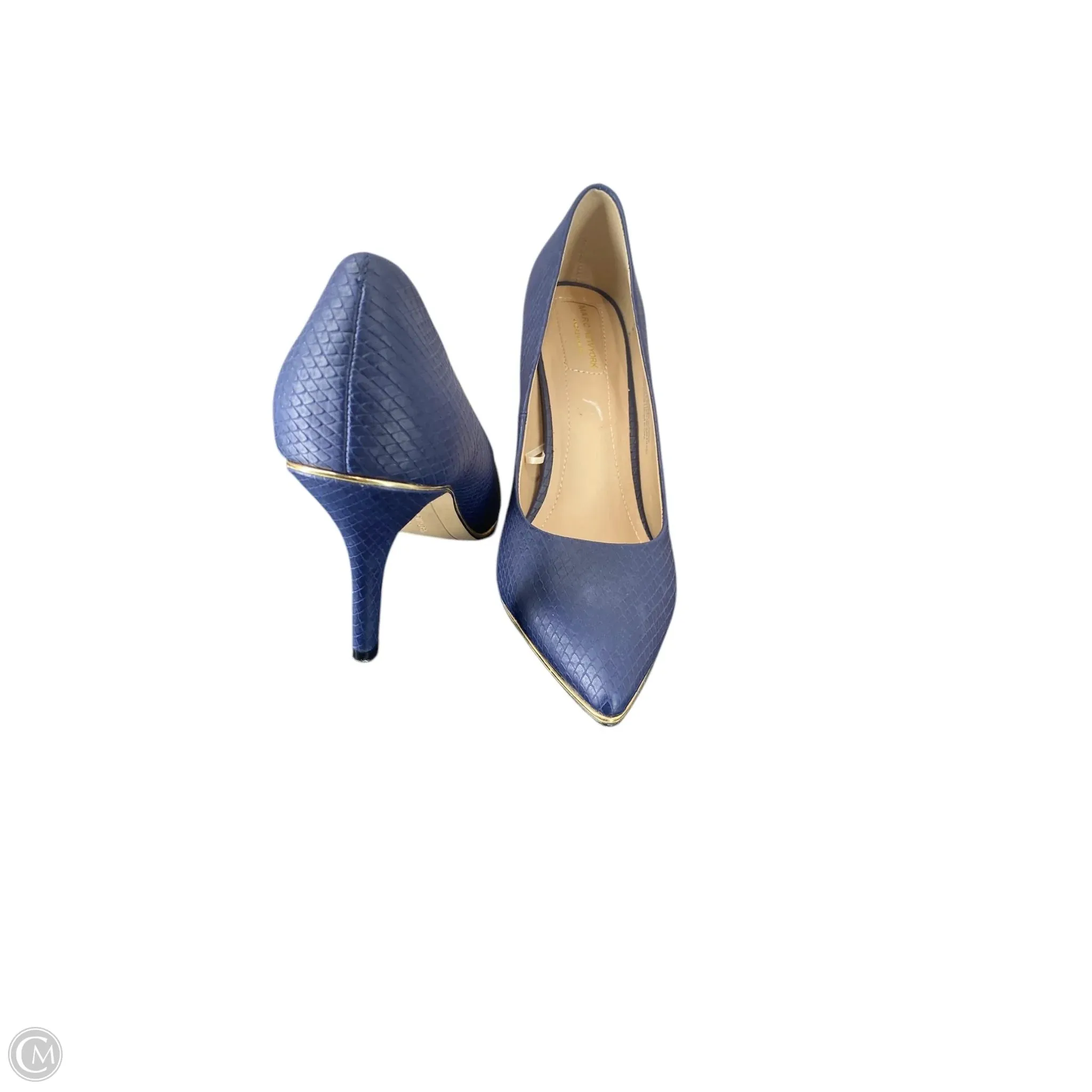 Shoes Heels Stiletto By Marc New York In Navy, Size: 9