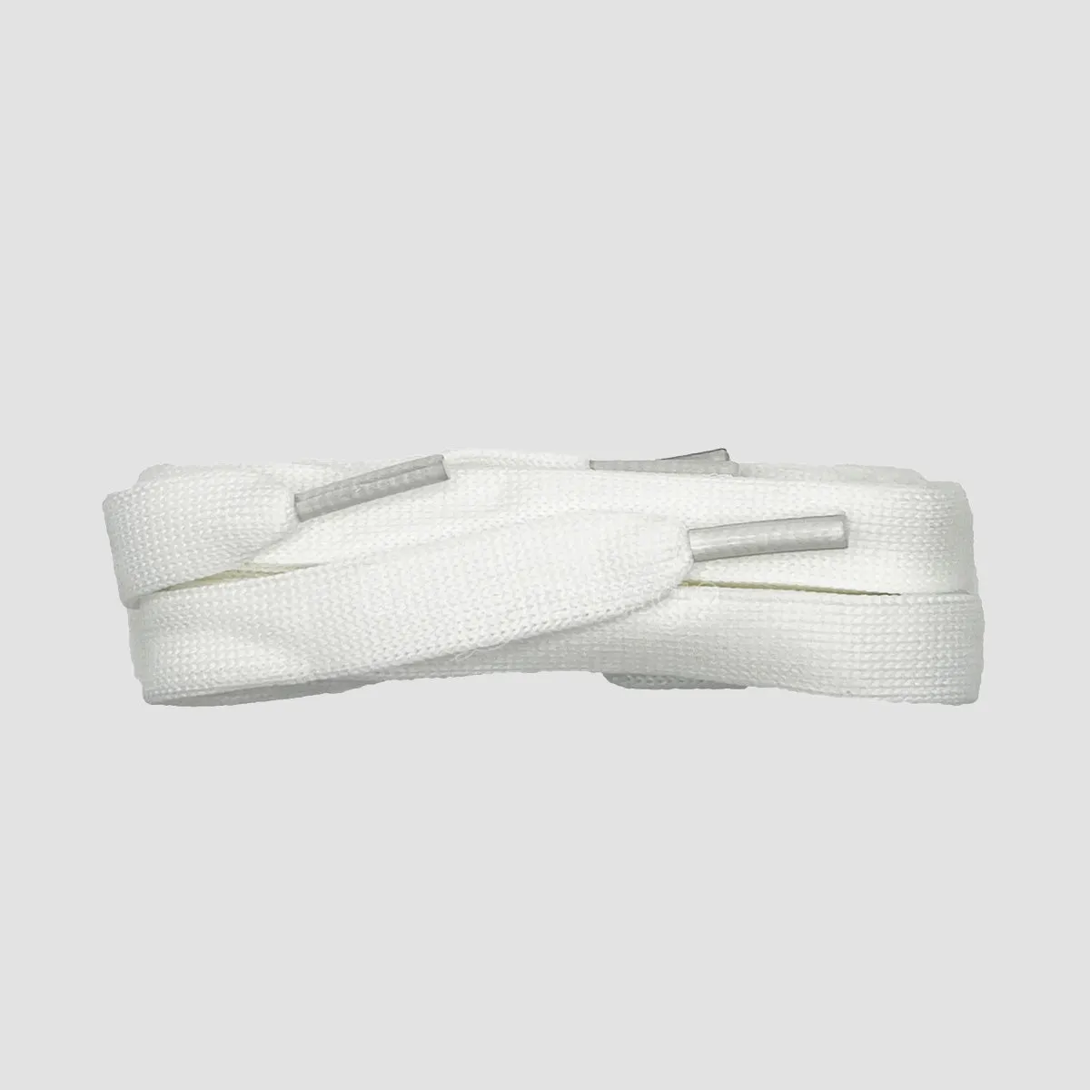 ShoeString McQueen 120cm Flat Laces (Blister Pack) White