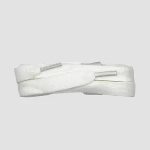 ShoeString McQueen 120cm Flat Laces (Blister Pack) White