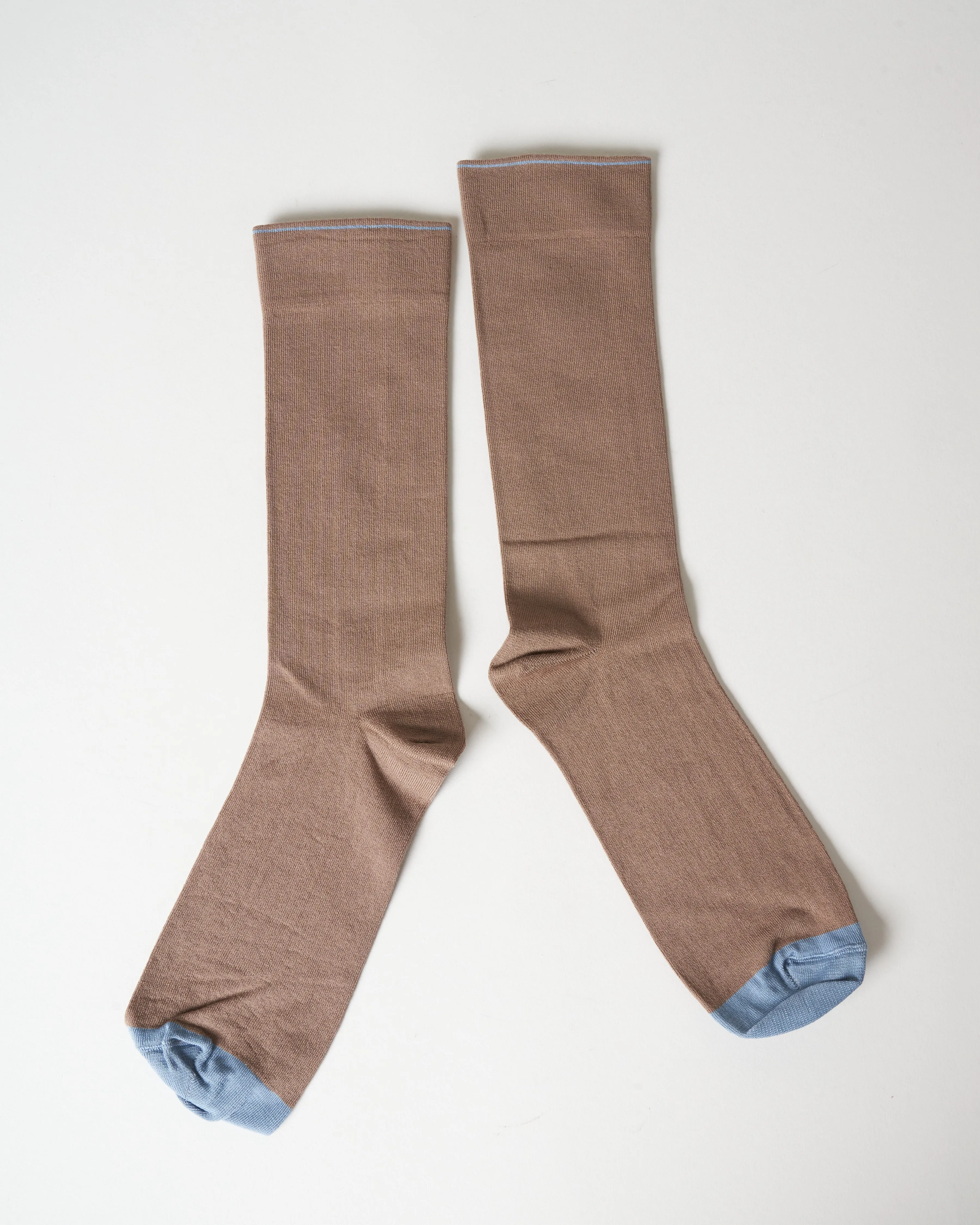 short socks - solid taupe
