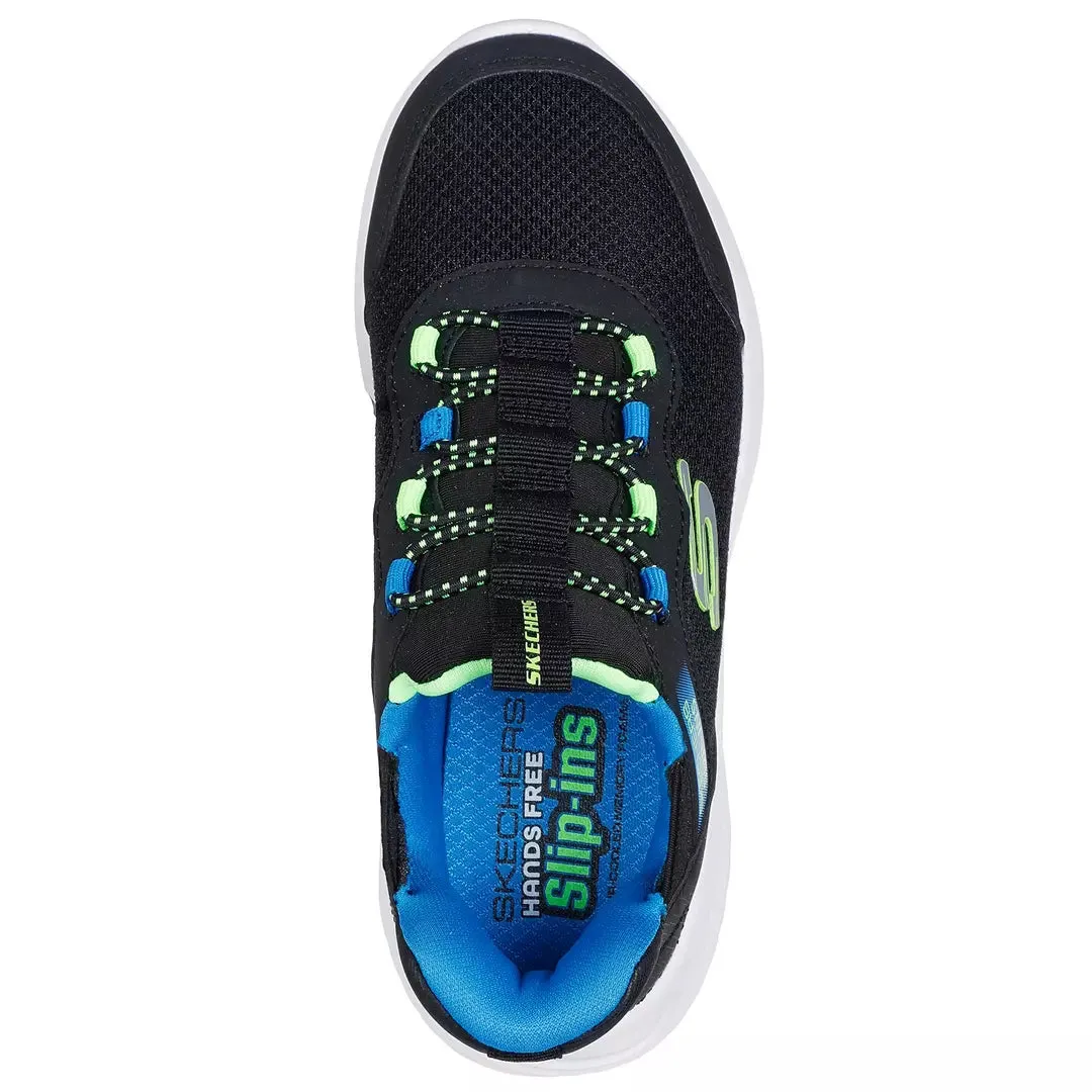 Skechers Black/Blue Slip-Ins Bounder Brisk Burst Toddler Sneaker