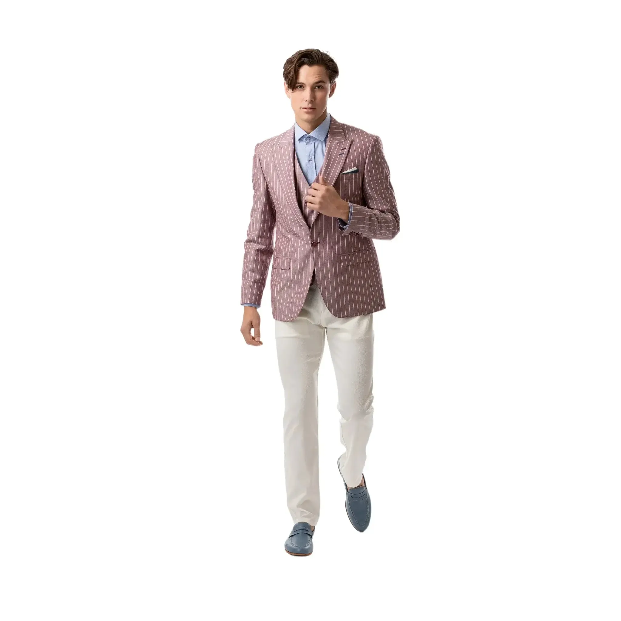 Slim Fit Vest Light Burgundy