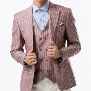 Slim Fit Vest Light Burgundy
