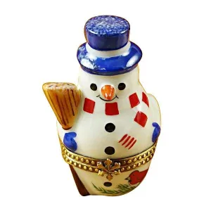 Snowman with Blue Hat