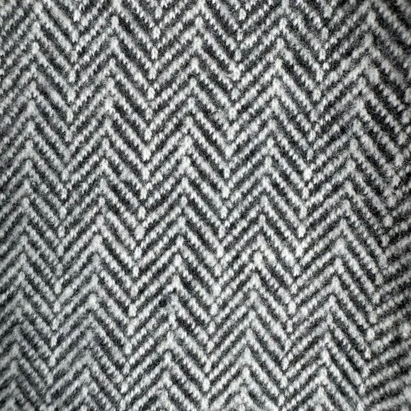 Soft Surroundings Flannel Shacket Extra Large Gray Herringbone Lagenlook Preppy