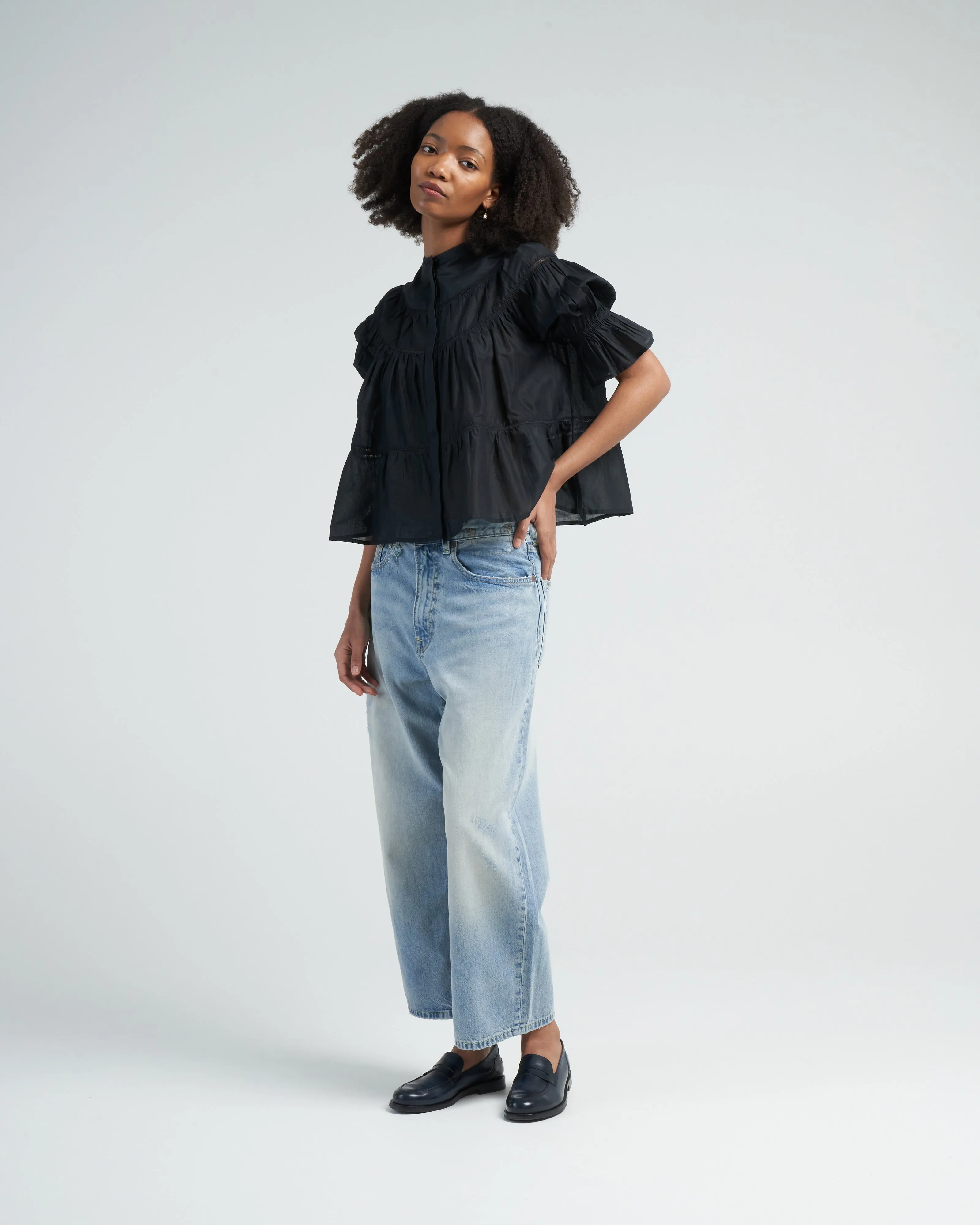sol shirt - black