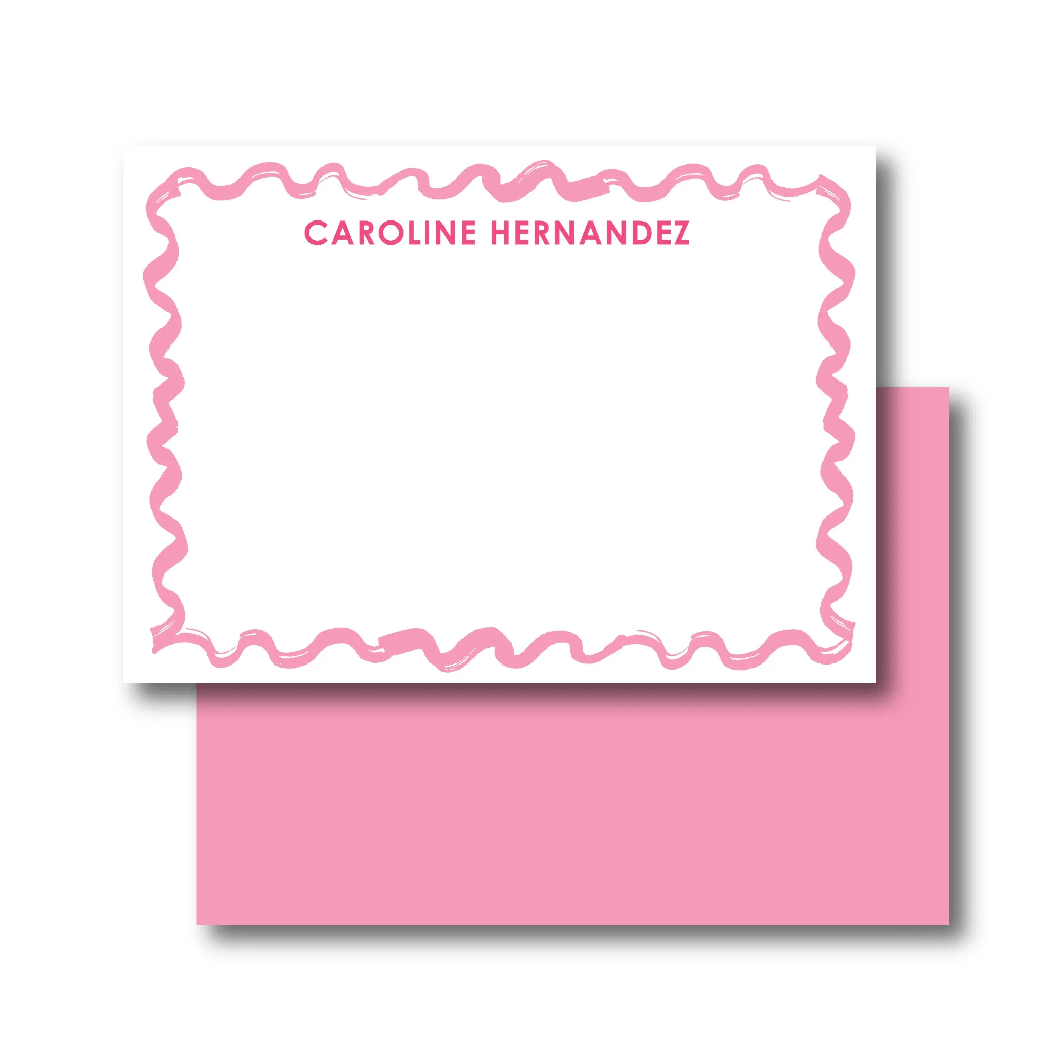 Squiggle Pink Stationery