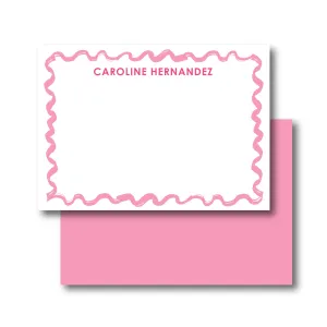 Squiggle Pink Stationery