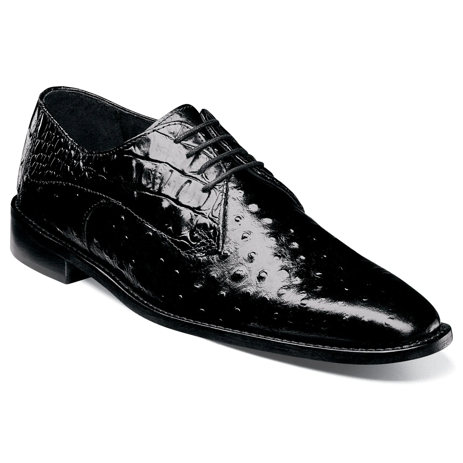 Stacy Adams Russo Plain Toe Oxford Dress Shoes - Black
