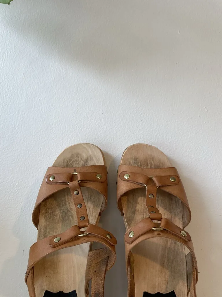 Stina Flat Clogs (Retail ~$290. As found, wear)