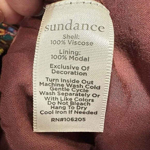Sundance Catalog Lavender Grove Skirt in Brown Floral Size Large NWT MSRP $148