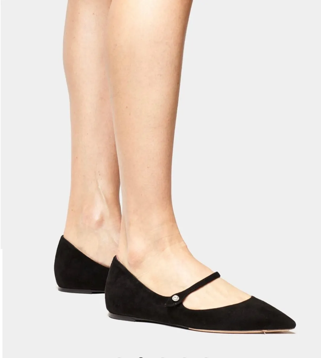 Tabitha Simmons Black Kidsuede