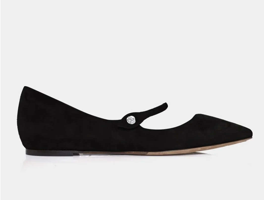 Tabitha Simmons Black Kidsuede