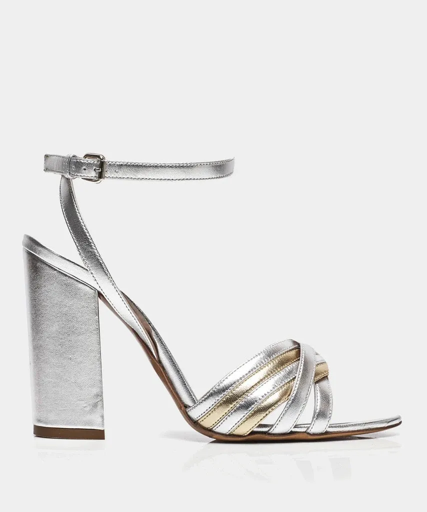 Tabitha Simmons Silver Metallic / Gold Metallic