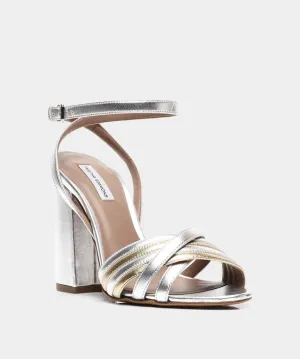 Tabitha Simmons Silver Metallic / Gold Metallic