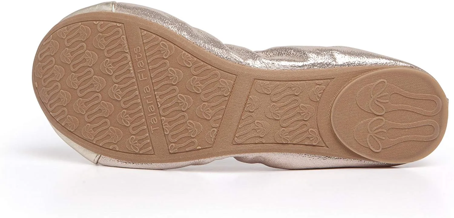 TALARIA Girl's Champagne Premium Littles Flats $37 NEW