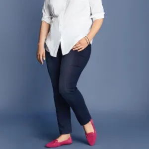 TALBOTS Curvy Straight Dark Wash Jeans | Size 16
