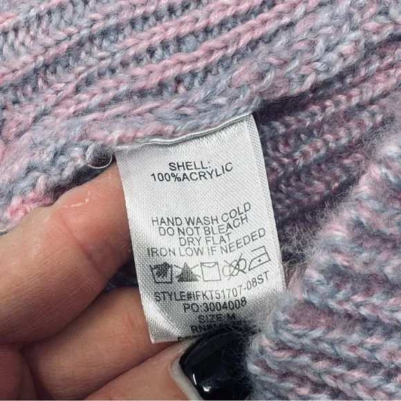 Talulah. Women’s Candy Cane Lane Oversized Sweater. Size Medium.
