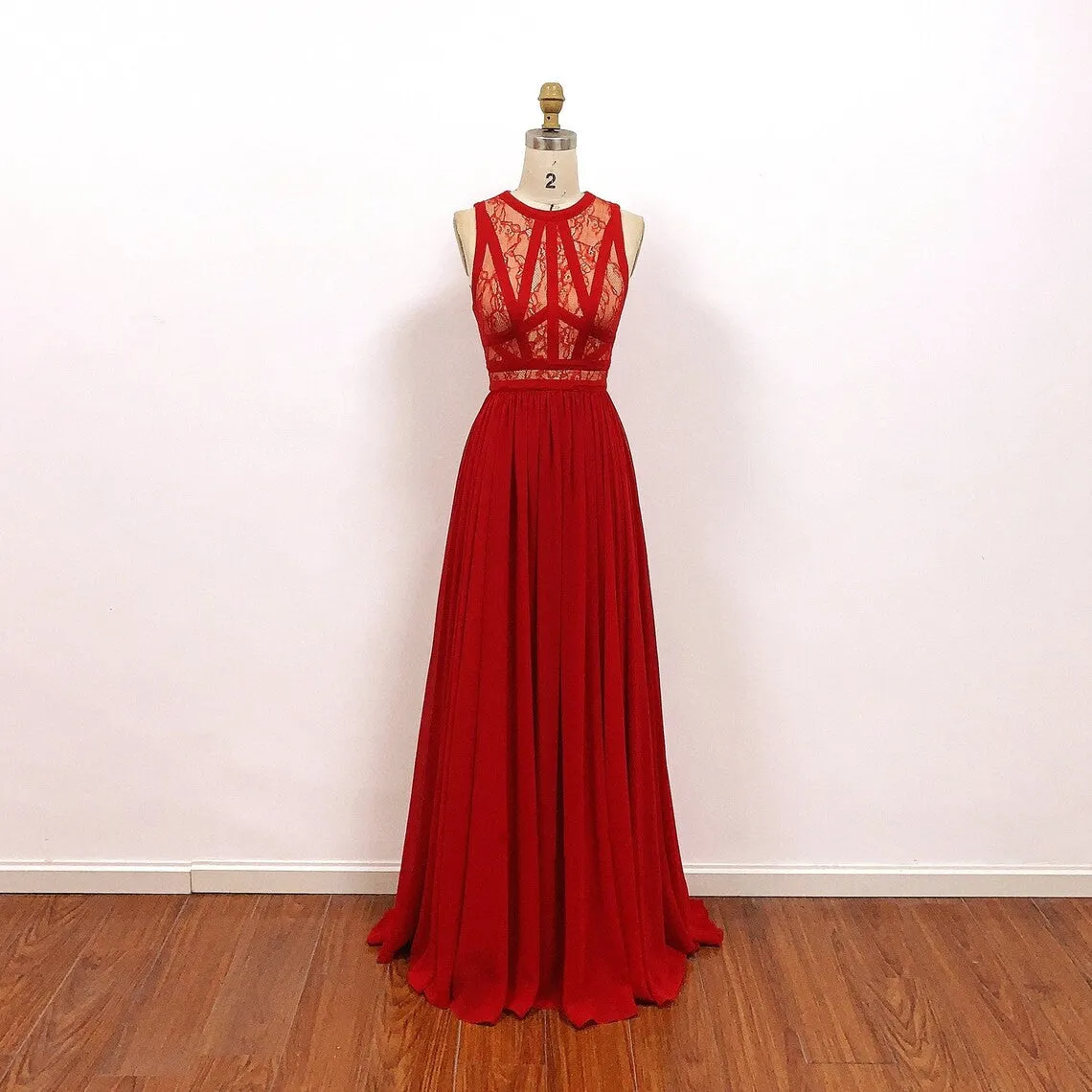 Taylor Swift Red Dress Chiffon Prom Dress Formal Gown