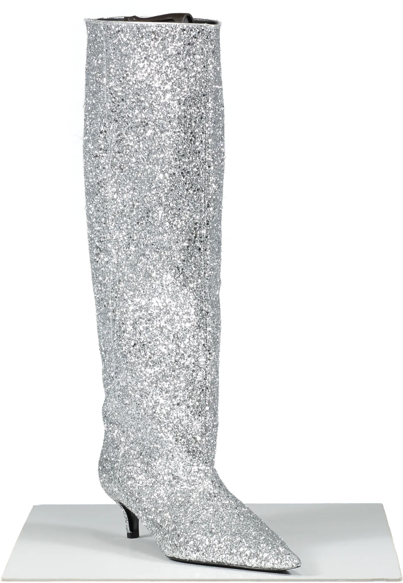 TEURN Studios  Silver Pointy Glitter  Boots UK 6 EU 39 👠