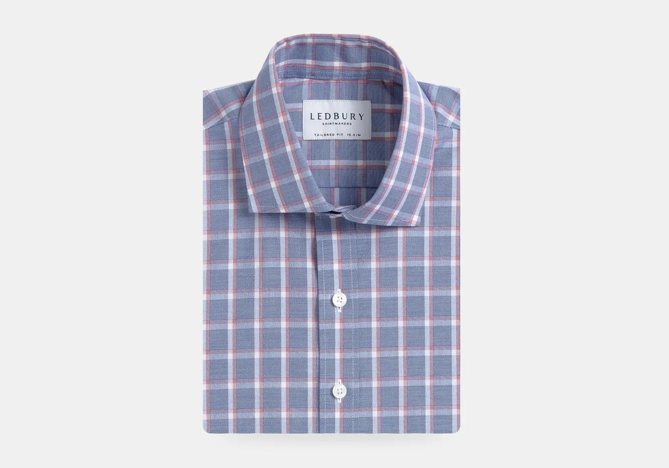 The Blue Greyrock Check Custom Shirt